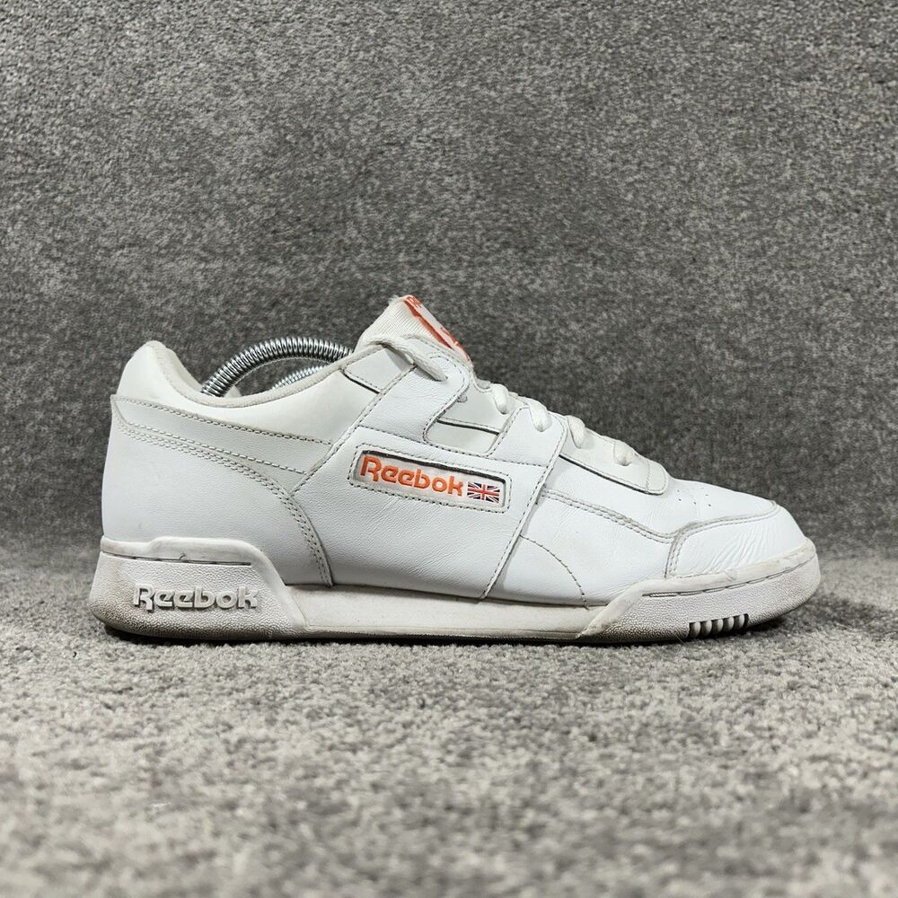 Reebok Classic Workout Plus Men's Size 10.5 White Athletic Running Shows Used